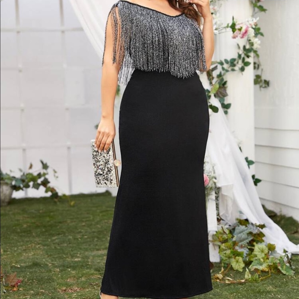 Shein Plus Fringe Dress